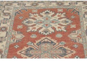 Tappeto Kazak Stilizzato Arancione Avorio Corsia 84x293 Cm