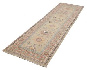 Tappeto Kazak Stilizzato Beige Rosa Corsia 84x287 Cm