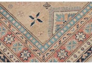 Tappeto Kazak Geometrico Beige Rosa Corsia 85x294 Cm