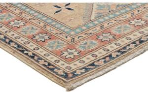Tappeto Kazak Geometrico Beige Rosa Corsia 85x294 Cm
