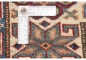 Tappeto Kazak Fine Geometrico Blu Scuro Beige 281x371 Cm