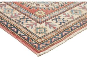 Tappeto Kazak Geometrico Rosso Mattone Avorio Corsia 80x289 Cm