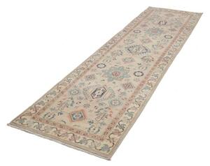 Tappeto Kazak Stilizzato Beige Azzurro Corsia 83x292 Cm
