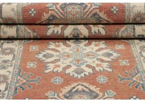 Tappeto Kazak Stilizzato Arancione Avorio Corsia 84x293 Cm