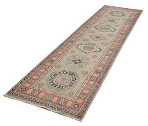 Tappeto Kazak Geometrico Beige Rosso Corallo Corsia 83x300 Cm