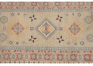 Tappeto Kazak Stilizzato Beige Rosa Corsia 84x287 Cm