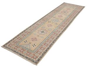 Tappeto Kazak Geometrico Beige Rosa Corsia 85x294 Cm