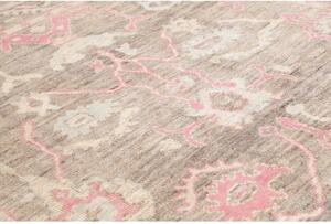 Tappeto Berbero Stilizzato Tortora Rosa 281x361 Cm