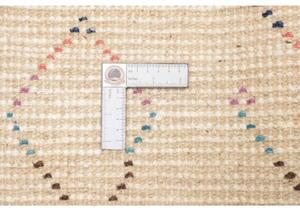 Tappeto Berbero Geometrico Avorio Multicolore 184x292 Cm