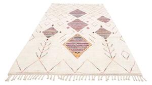 Tappeto Berbero Geometrico Avorio Multicolore 184x292 Cm
