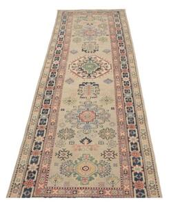 Tappeto Kazak Stilizzato Beige Blu Corsia 85x280 Cm