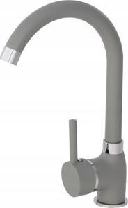 Granitan | BETA - Rubinetto da cucina - Orientabile a 360° - Effetto granito - Grigio - Ottone - Carica in Vetroceramica
