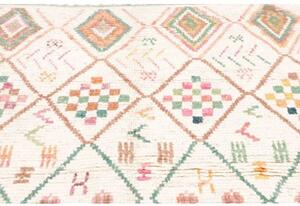 Tappeto Berbero Geometrico Avorio Multicolore 124x208 Cm