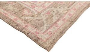 Tappeto Berbero Stilizzato Tortora Rosa 281x361 Cm