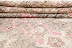 Tappeto Berbero Stilizzato Tortora Rosa 281x361 Cm