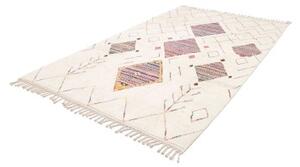 Tappeto Berbero Geometrico Avorio Multicolore 184x292 Cm