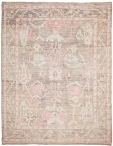 Tappeto Berbero Stilizzato Tortora Rosa 281x361 Cm