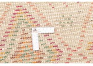 Tappeto Berbero Geometrico Avorio Multicolore 124x208 Cm
