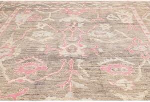 Tappeto Berbero Stilizzato Tortora Rosa 281x361 Cm
