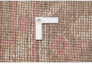 Tappeto Berbero Stilizzato Tortora Rosa 281x361 Cm