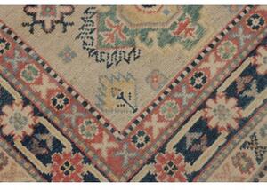 Tappeto Kazak Stilizzato Beige Blu Corsia 85x280 Cm