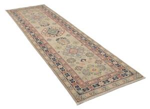 Tappeto Kazak Stilizzato Beige Blu Corsia 85x280 Cm