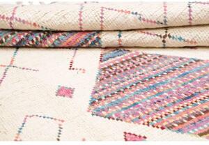 Tappeto Berbero Geometrico Avorio Multicolore 184x292 Cm