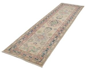 Tappeto Kazak Stilizzato Beige Blu Corsia 85x280 Cm