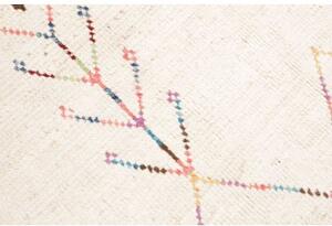 Tappeto Berbero Geometrico Avorio Multicolore 184x292 Cm