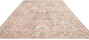 Tappeto Berbero Stilizzato Tortora Rosa 281x361 Cm