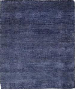 Tappeto Cromopura Geometrico Blu Notte Grigio Ardesia 153x188 Cm