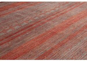 Tappeto Cromopura Geometrico Rosso Mattone Grigio Piombo 243x295 Cm