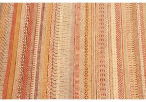 Tappeto Cromopura Geometrico Arancione Beige Corsia 79x246 Cm