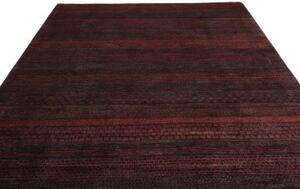 Tappeto Cromopura Geometrico Nero Antracite Bordeaux 245x305 Cm