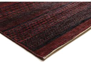 Tappeto Cromopura Geometrico Nero Antracite Bordeaux 245x305 Cm