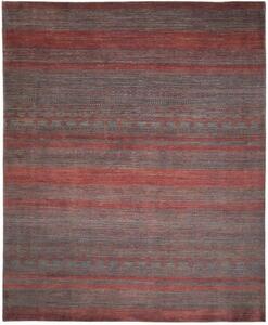 Tappeto Cromopura Geometrico Rosso Mattone Grigio Piombo 243x295 Cm