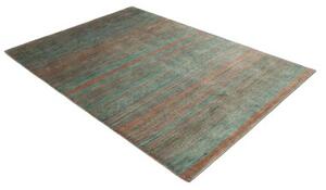 Tappeto Cromopura Geometrico Verde Petrolio Rame 156x221 Cm