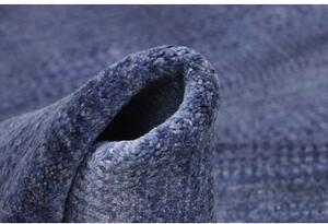 Tappeto Cromopura Geometrico Blu Notte Grigio Ardesia 153x188 Cm