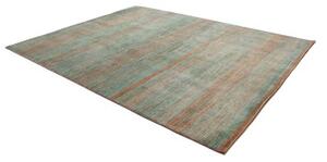 Tappeto Cromopura Geometrico Verde Petrolio Ruggine 246x314 Cm