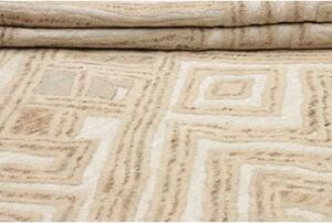 Tappeto Berbero Geometrico Beige Avorio 239x302 Cm