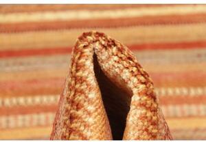 Tappeto Cromopura Geometrico Arancione Beige Corsia 79x246 Cm