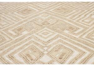 Tappeto Berbero Geometrico Beige Avorio 239x302 Cm