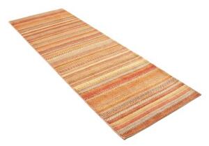 Tappeto Cromopura Geometrico Arancione Beige Corsia 79x246 Cm