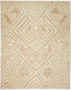 Tappeto Berbero Geometrico Beige Avorio 239x302 Cm