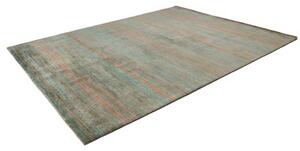 Tappeto Cromopura Geometrico Verde Petrolio Ruggine 246x314 Cm