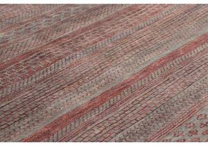 Tappeto Cromopura Geometrico Grigio Rosso 169x242 Cm