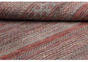 Tappeto Cromopura Geometrico Grigio Rosso 169x242 Cm
