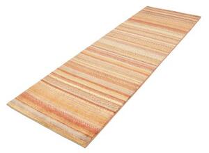 Tappeto Cromopura Geometrico Arancione Beige Corsia 79x246 Cm