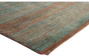 Tappeto Cromopura Geometrico Verde Petrolio Ruggine 246x314 Cm