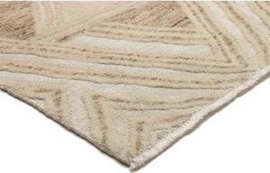 Tappeto Berbero Geometrico Beige Avorio 239x302 Cm